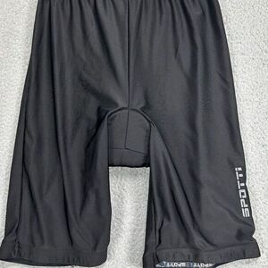 Spotti Padded‎ Bike Shorts Mens XL Black Stretch Cycling Biking Performance Tech